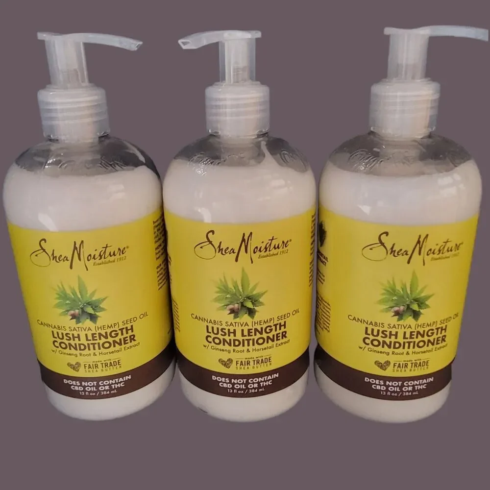 3‎ Shea Moisture Lush Length Conditioner Hemp Seed Oil 13 fl oz